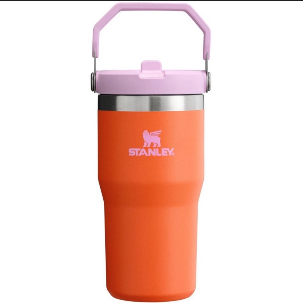 Stanley 20oz stainless steel ice flow flip straw tumbler- POPPY